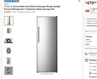FM4041 11 cu. ft. Upright Freezer/Refrigerator
