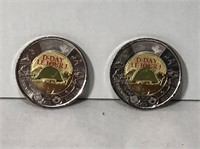 2019 D Day Twonies - 2 Circulated Coin Lot