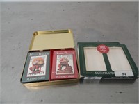 Santa playing cards 2 pack Norman Rockwell new