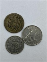 WWII COINS 3 DIFFERENT COUNTRIES