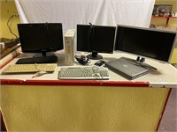 Collection of Computer Monitors & Keyboards