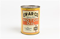 EN-AR-CO MOTOR OIL U.S. LIQUID QUART OIL CAN