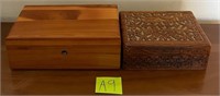 K - LOT OF 2 KEEPSAKE BOXES W/ CONTENTS (A9)