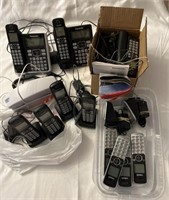 Assorted phones. Multiple cordless & 1 princes
