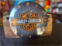 13” Round Harley Davidson Clock