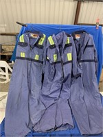 Three pair of coveralls size 40, 42 and 44