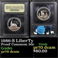 Proof 1986-S LiberTy Modern Commem Half Dollar 50c