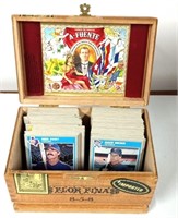 150+ Vintage Baseball Card In a Cigar Box