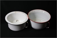 Vintage Enamelware Chamber Pots