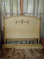 French provincial full size bed frame includes