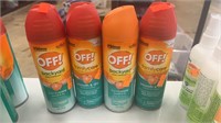 4 Cans of OFF! Bug Spray