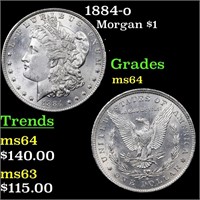 1884-o Morgan $1 Grades Choice Unc
