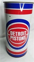 Detroit Pistons Metal NBA Garbage Can