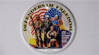 2001 ASE Silver Eagle Colorized Defenders of