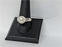 .925 Sterling Silver D'joy Ring w/Diamond Accents