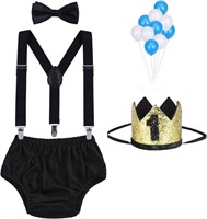 4PCS Baby Boy "1st" Birthday Outfit