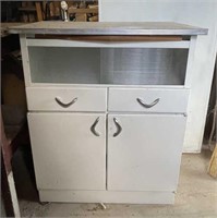 White Metal Kitchen Cabinet