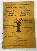 McCormick Deering Cream Separator Manual