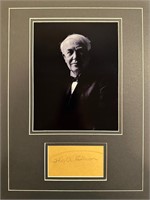 Thomas Edison Custom Matted Autograph Display