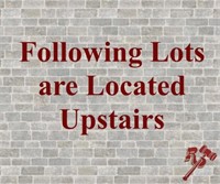 FOLLOWING LOTS ARE LOCATED UPSTAIRS.