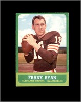1963 Topps #13 Frank Ryan SP EX to EX-MT+