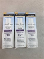 (Set of 3) Neutrogena Ultra Sheer Moisturizing Ser