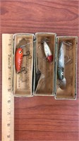 3 Cisco kid fishing lures in original box