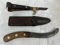 Vintage Lot Of 2 Knives/Tools
