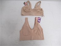 Lot of (2) LG Bras Inc. Hanes Women's Comfort