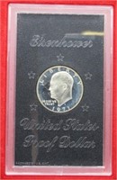 1971 United States proof dollar in box.