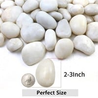 40lbs White River Rocks for Landscaping