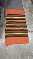 Brown Yellow Green & Rust Afghan