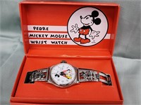 Pedre Mickey Mouse wrist watch. Has certificate.