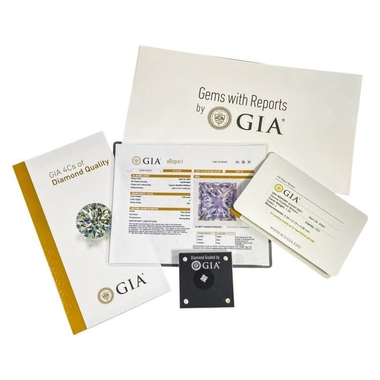 GIA certified Loose 1.00 CT Diamond w/ GIA eRepor