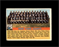 1956 Topps #113 New York Giants TC VG to VG-EX+