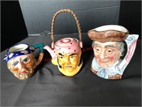 (2) Collectable China Mugs, Teapot