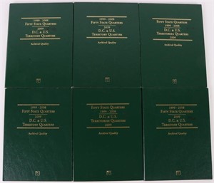 1999-2008 FIFTY UNFINISHED QUARTER TYPE SETS - (6)