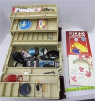 Tackle Box with Contents & Books