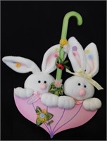 Easter Bunny/Umbrella Wall Décor 14" tall