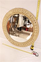 Heavy Framed Round Mirror