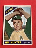 1966 Topps Jim Catfish Hunter Card #36