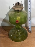 Vintage Green textured oil lantern base