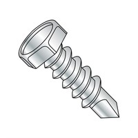 Steel Self-Drilling Screw,1/4"-14 Thread, 1-3/4" L