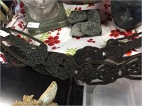 Pair of Asian curtain tiebacks