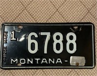 Montana License Plate