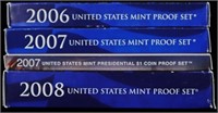 2006-2008 US MINT PROOF SETS