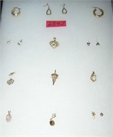 Collection of 14K gold jewelry over 1/4 of an ounc