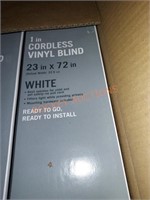 Box lot 1in cordless blind 23x72