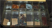 Vintage Radio Parts Box Lot In Case