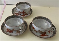 Decorative cups and saucers - Chinese